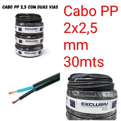 Cabo PP 2x2,5 mm 30mts