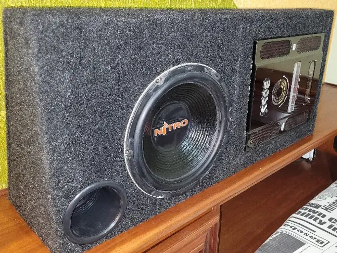 Caixa som automotivo subwoofer Nitro 12" com módulo