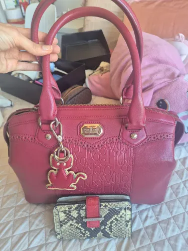 Bolsa, carteira e chaveiro VH Oroginais
