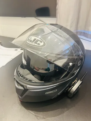 Capacete HJC I90 Articulado Óculos Preto Tam. 59
