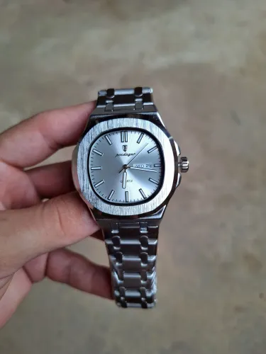 Relogio Poedagar Masculino Branco Novo na Caixa