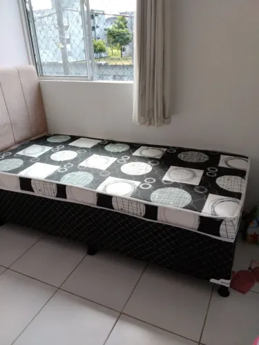 Cama de Solteiro + Caeceira Rose