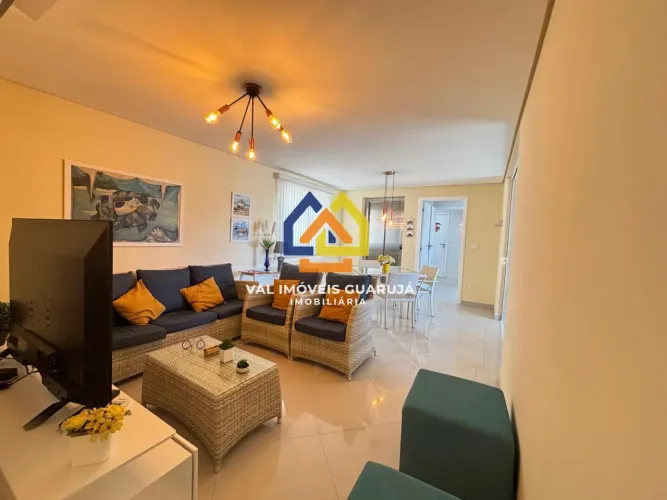Apartamento para Locação em Guarujá, Pitangueiras, 3 dormitórios, 2 suítes, 3 banheiros, 2