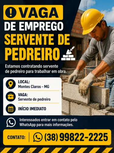 Vaga de servente