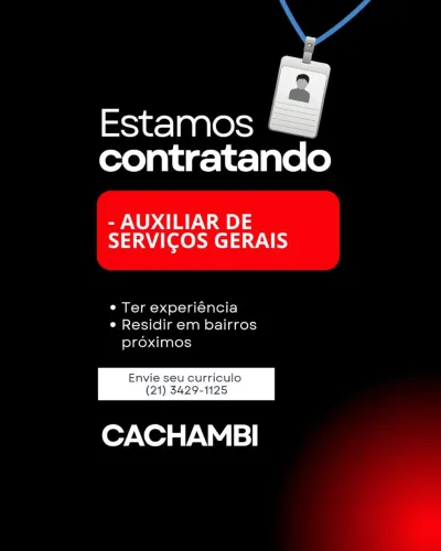 AUXILIAR DE SERVIÇOS GERAIS 