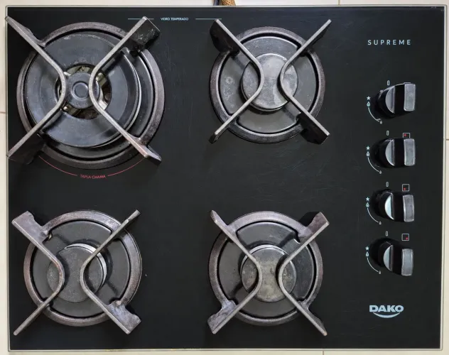 Cooktop Dako Supreme 4 Bocas com Tripla Chama + mangueira de cobre