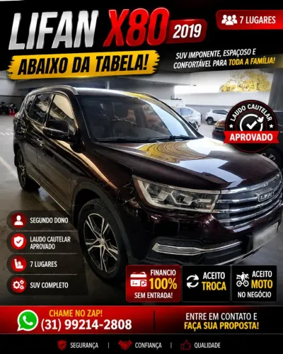 Lifan X80 VIP 2.0 Turbo 184cv 5P Aut. 2019