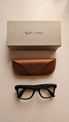 Óculos Ray-Ban Meta Matte Black Lente Transparente