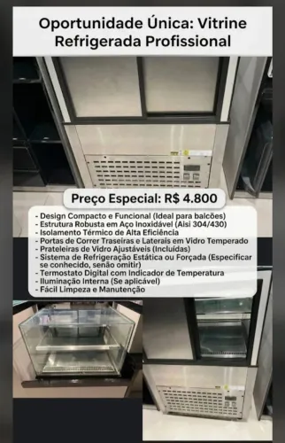 VITRINE REFRIGERADA