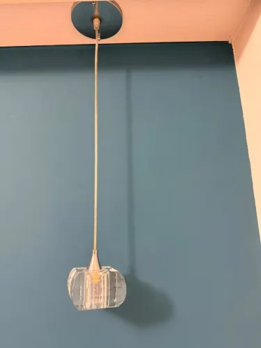 2 Luminárias pendentes de vidro