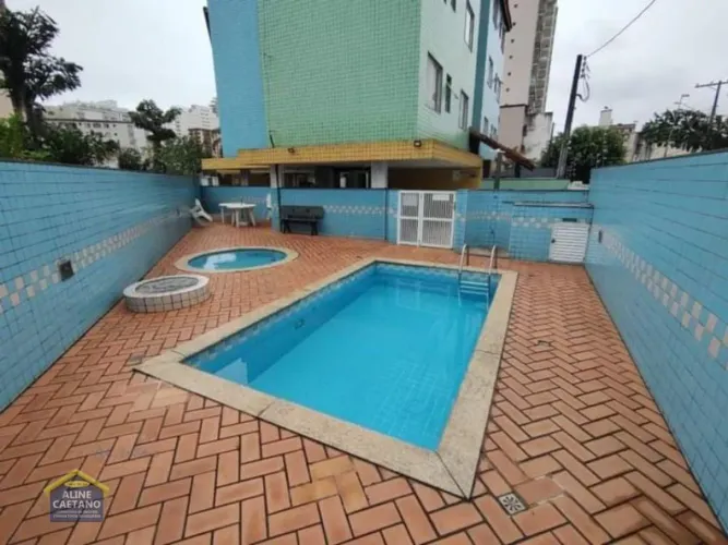 Apartamento 1 dorm com Piscina em Vila Caiçara - Praia Grande, SP