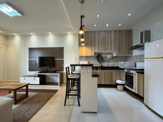 APARTAMENTO MOBILIADO DE 1 DORM PARA LOCAÇÃO NO CENTRO DE ALPHAVILLE