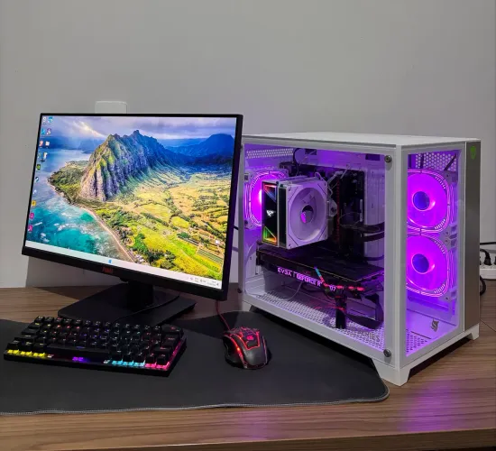 Pc Gamer Completo Ryzen 5 5600x + RTX 2070 + Monitor 240hz + Periféricos 