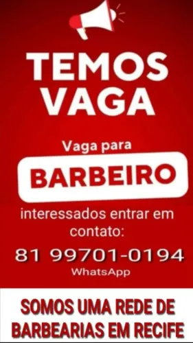 Vaga para barbeiro