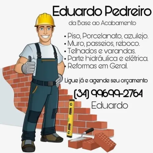 Pedreiro base ao acabamento