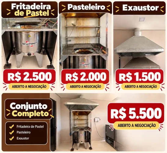 Equipamentos lanchonete e pastelaria