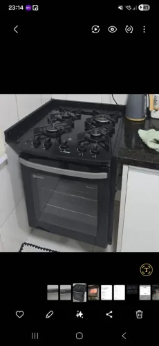 Fogão de Embutir 4 bocas Electrolux Preto Mesa de Vidro (FE4BB)<br><br>Experience Mesa de Vidro