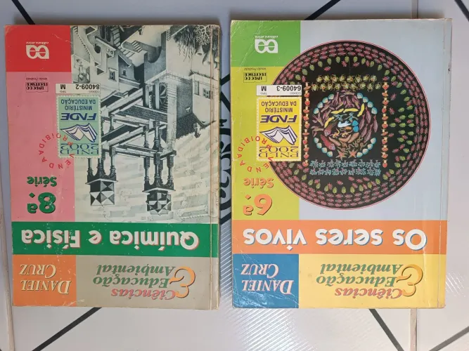 Livros 6a e 8a séries (7° e 9° anos). Ciências e Educação Ambiental. Para o professor.