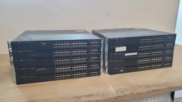 Lote com 10x Switches Cisco Catalyst 3650 24 Portas Giga + 2x 10G SFP+