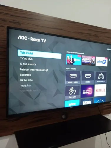TV Smart 42 Roku Semi nova + Painel
