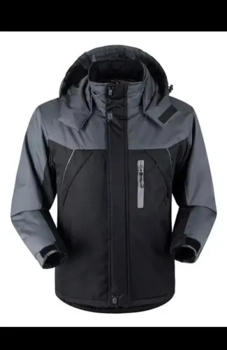 Jaqueta de frio impermeável e peluciada