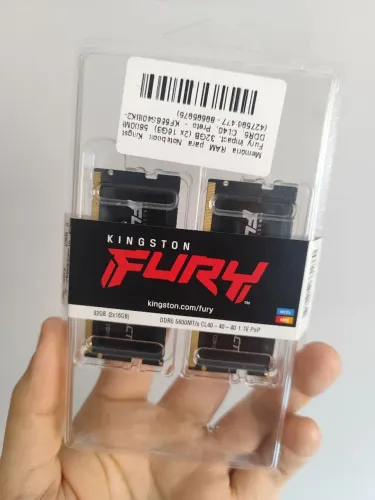 Memória RAM Kingston Fury Impact 32GB (2X16) DDR5 5600mhz CL40