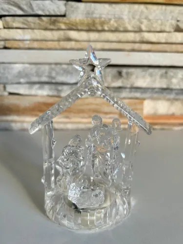 Presépio Decorativo em Acrílico Cristal