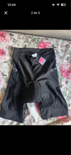 Bermuda Short de Ciclismo Almofadada Alta Densidade Profissional Mtb Preta Forro De Espuma
