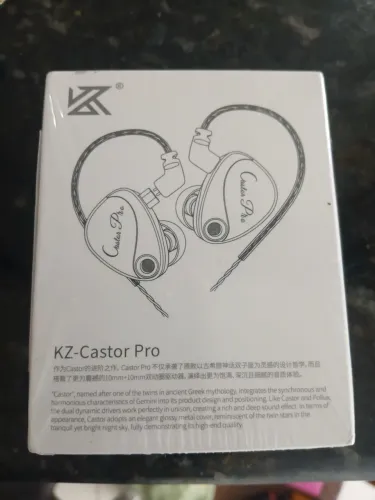 Fone inear kz castor pro cinza