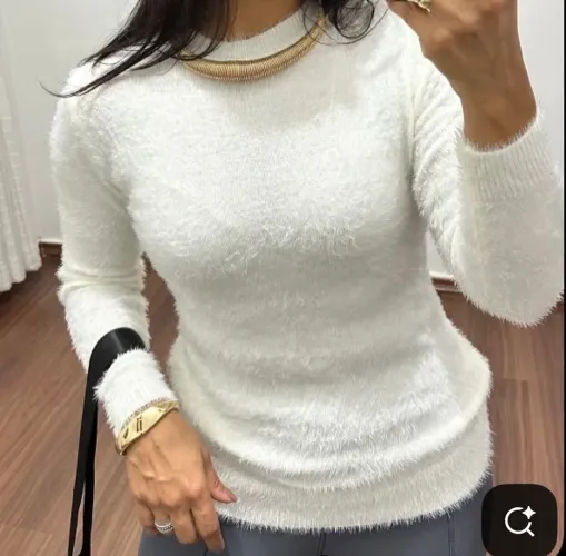 Blusão de pelinhos branco