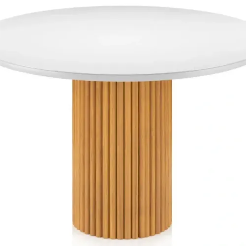 Conjunto de Mesa Redonda Wendy e Cadeiras Lara 90X90 cm