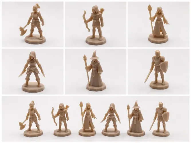 Kit miniaturas de RPG - Heróis de Varnor