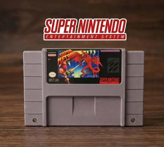 Jogo fita super metroid super Nintendo snes, repro.