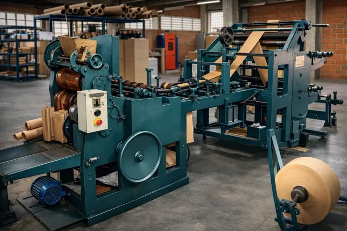 Máquinas Papel Kraft - Conjunto MT1 São José + MT2 Brasibérica - Linha Completa Industrial