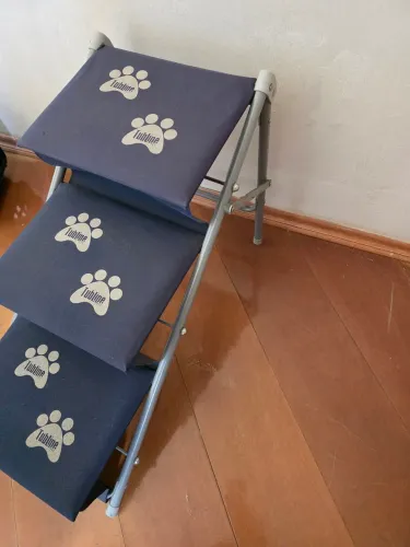 Escadinha Pet Azul para Cama ou Sofá