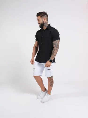 Camisa de botão  Tecido - linho  TAM - P ao GG À partir de 2 unidades R$ 29,99 cada .