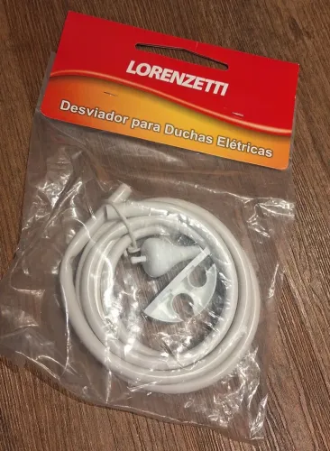 Kit desviador Lorenzetti branco com chuveirinho e mangueira 