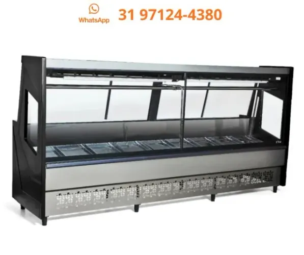 Balcão de Açougue 3M com LED Polar