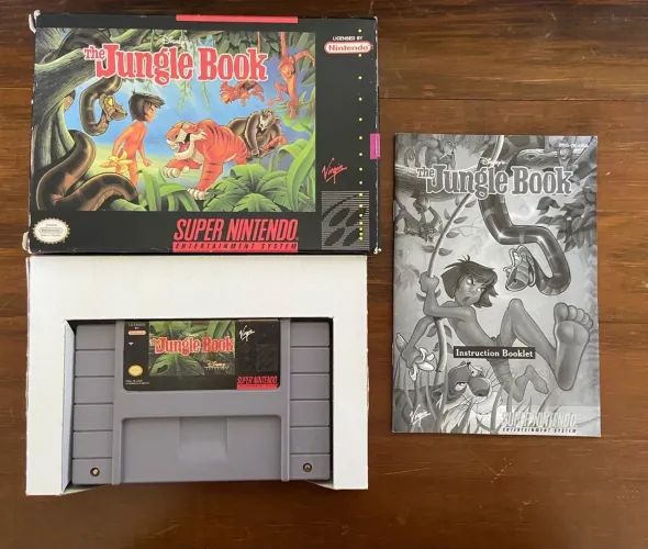 Fita Super Nitendo Original  - The Jungle Book 