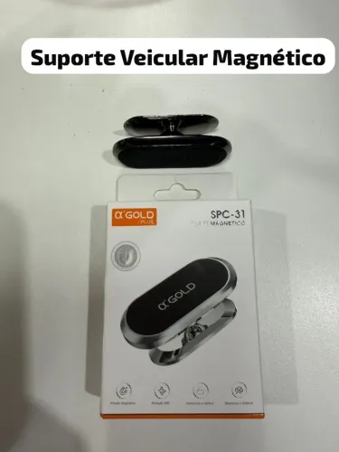 Suporte Veicular Magnético 360° para Celular - Fácil Instalação