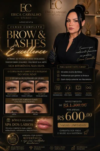 Curso Extensão Cílios Design sobrancelha 