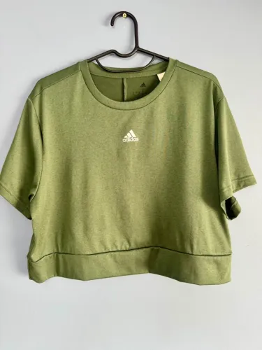 Camisa Adidas cropped Aeroready Studio TAM P