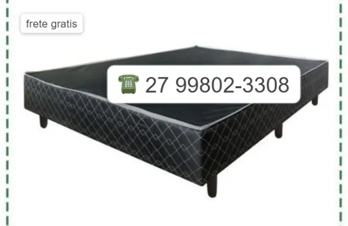 % BASE BOX CASAL EMOBILI 138 X 188-FRETE GRATIS