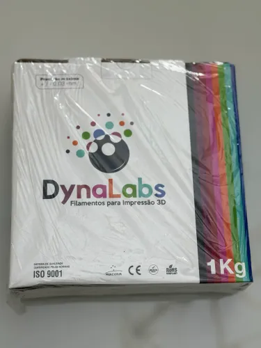 FILAMENTO PLA DYNALABS 1KG CINZA PRATA (1.75MM) 