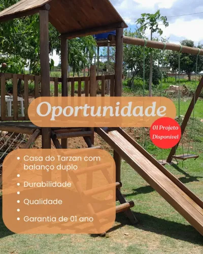 Parquinho de madeira (oportunidade)