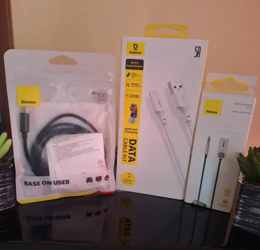3 kit baseus produtos