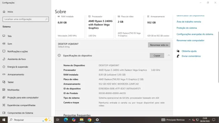 Computador usado