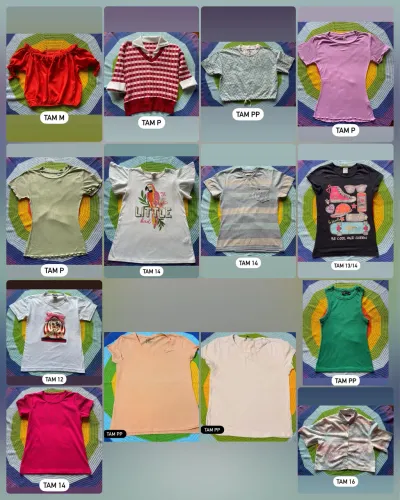 Lots de roupas de menina