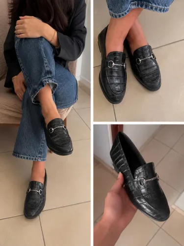 Sapato mocassim Santinato em couro legítimo