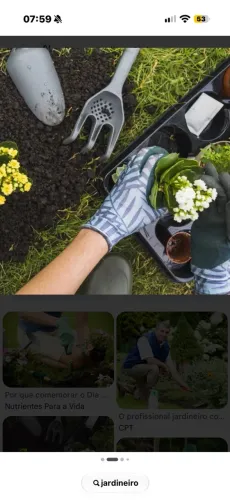 Jardineiro e serviços gerais